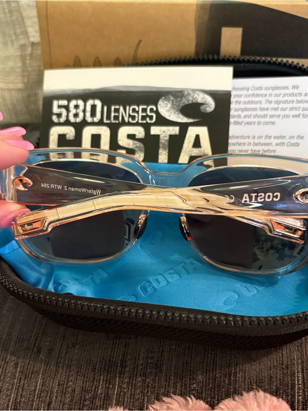 Costa WATERWOMAN SHINY BLONDE CR (BEIGE Blush Pink) Copper Silver Mirror - Picture 4 of 5